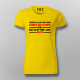 Computer Gaming Red T-Shirt For Women
