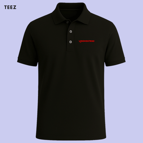 CrowdStrike Polo T-shirt For Men – Cybersecurity Style & Comfort