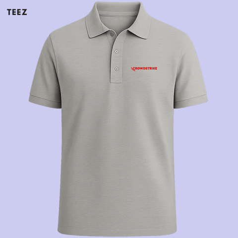 CrowdStrike Polo T-shirt For Men – Cybersecurity Style & Comfort