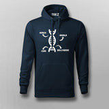 Desi DNA Mirch, Chai, Masala and Bollywood Hindi Hoodie for Men.