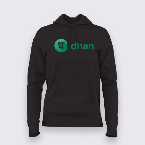 Dhan Trading Logo Hoodie For Women
