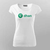 Dhan Trading Logo T-shirt For Women