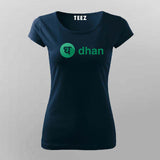 Dhan Trading Logo T-shirt For Women
