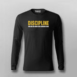 Discipline will take you to places where motivation can't T-shirt For Men
