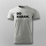 Do Karam Hindi Slogan T-shirt For Men