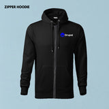 Drupal-black-zipper-hoodie