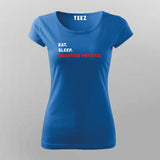 EAT SLEEP QUANTUM PHYSICS T-Shirt For Women Online India