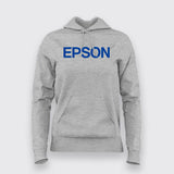 EPSON Inspired Women's Round Neck Hoodie - Tech Savvy Style
