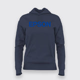 EPSON Inspired Women's Round Neck Hoodie - Tech Savvy Style