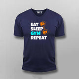 Eat Sleep Gym Repeat T-shirt For Men