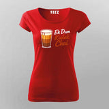 Kadak Chai T-shirt For Women – Ek Dum Desi Tea Vibe