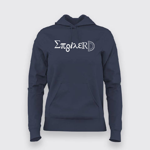 Engineer Spelled out in Symbols Engineering Hoodies For Women