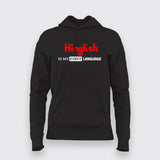 English Hindi Urdu Funny Women Tee - Indian Humor by Teez