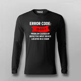 Error Code ID-10-T - Problem caused by defective input device located in a chair T-shirt For Men