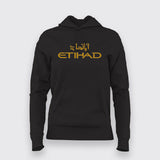 Etihad-Airways-Logo Hoodies For Women