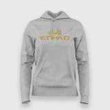 Etihad-Airways-Logo Hoodies For Women