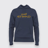 Etihad-Airways-Logo Hoodies For Women