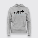 Evolution Of Data Storage Devices  USB Floppy Disk Cloud Hoodies For Women