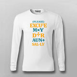 Excuse My Dear Aunt Sally Math T-shirt For Men