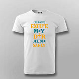 Excuse My Dear Aunt Sally Math T-shirt For Men