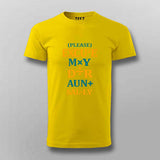 Excuse My Dear Aunt Sally Math T-shirt For Men