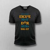 Excuse My Dear Aunt Sally Men V Neck T-shirt