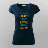 Excuse My Dear Aunt Sally Math T-shirt For Women