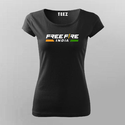Free Fire India ( India ka Battle Royale ) Gaming T-shirt For Women Online India