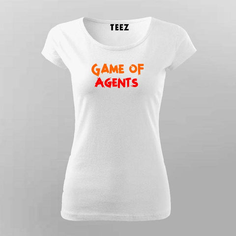 GAME OF AGENTS Women Round Neck T-shirt