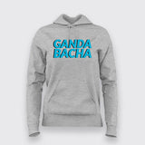 Ganda Bacha  Funny Urdu Hindi Quote T-Shirt For Women