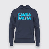 Ganda Bacha  Funny Urdu Hindi Quote T-Shirt For Women