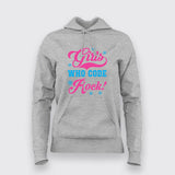 Girls Who Code Rock Programming T-shirt From Teez.