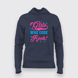 Girls Who Code Rock Programming T-shirt From Teez.