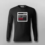 Going Outside is OVerated, I would rather Code Programming T-shirt for Men.
