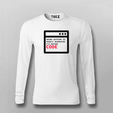 Going Outside is OVerated, I would rather Code Programming T-shirt for Men.