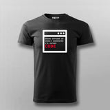 Going Outside is OVerated, I would rather Code Programming T-shirt for Men.
