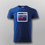 Going Outside is OVerated, I would rather Code Programming T-shirt for Men.