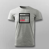 Going Outside is OVerated, I would rather Code Programming T-shirt for Men.