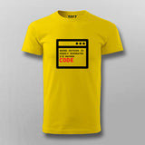 Going Outside is OVerated, I would rather Code Programming T-shirt for Men.