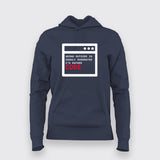 Going Outside is OVerated, I would rather Code Programming T-shirt for Women.