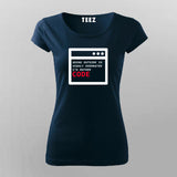 Going Outside is OVerated, I would rather Code Programming T-shirt for Women.