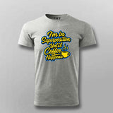 Superposition Coffee Mode T-Shirt For Men – Quantum Caffeine State