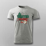 Winter Magic Christmas T-shirt For Men