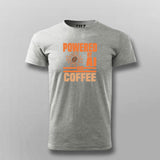 Powered by AI and Coffee Men’s T-Shirt – Funny Tech Coder Tee