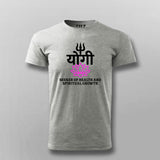 Yogi Spiritual Lotus Trishul T-shirt For Men