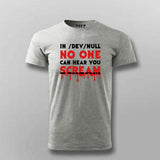 No One Scream Horror T-shirt For Men