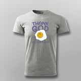 Thank God It’s Fried Egg Funny T-shirt For Men