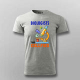 Biologists Take "Cellfies" - Funny Science T-Shirt For Men