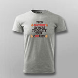 Tech Support T-shirt For Men | Funny IT Quote Tee