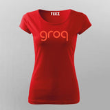 Groq AI T-shirt For Women – Ultra Fast Code Vibes